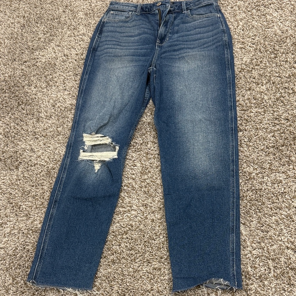 Hollister Blue Straight Leg Women's Jeans